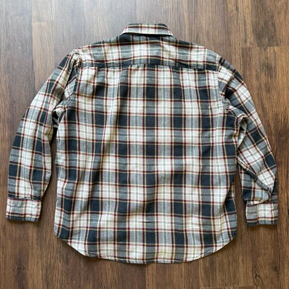 Timberland Plaid Flannel Shirt XL 100% Cotton Long Sleeve Outdoor - Picture 2 of 5